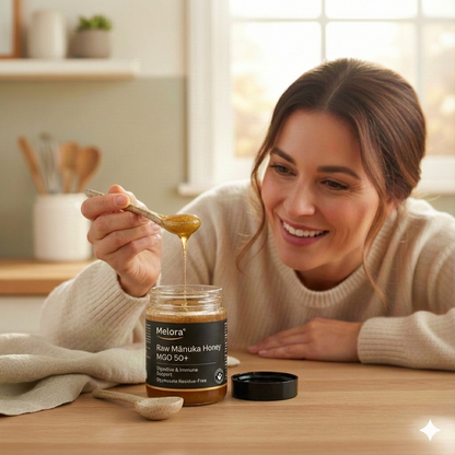 Melora Black Friday Raw Mānuka Honey: MGO 50+