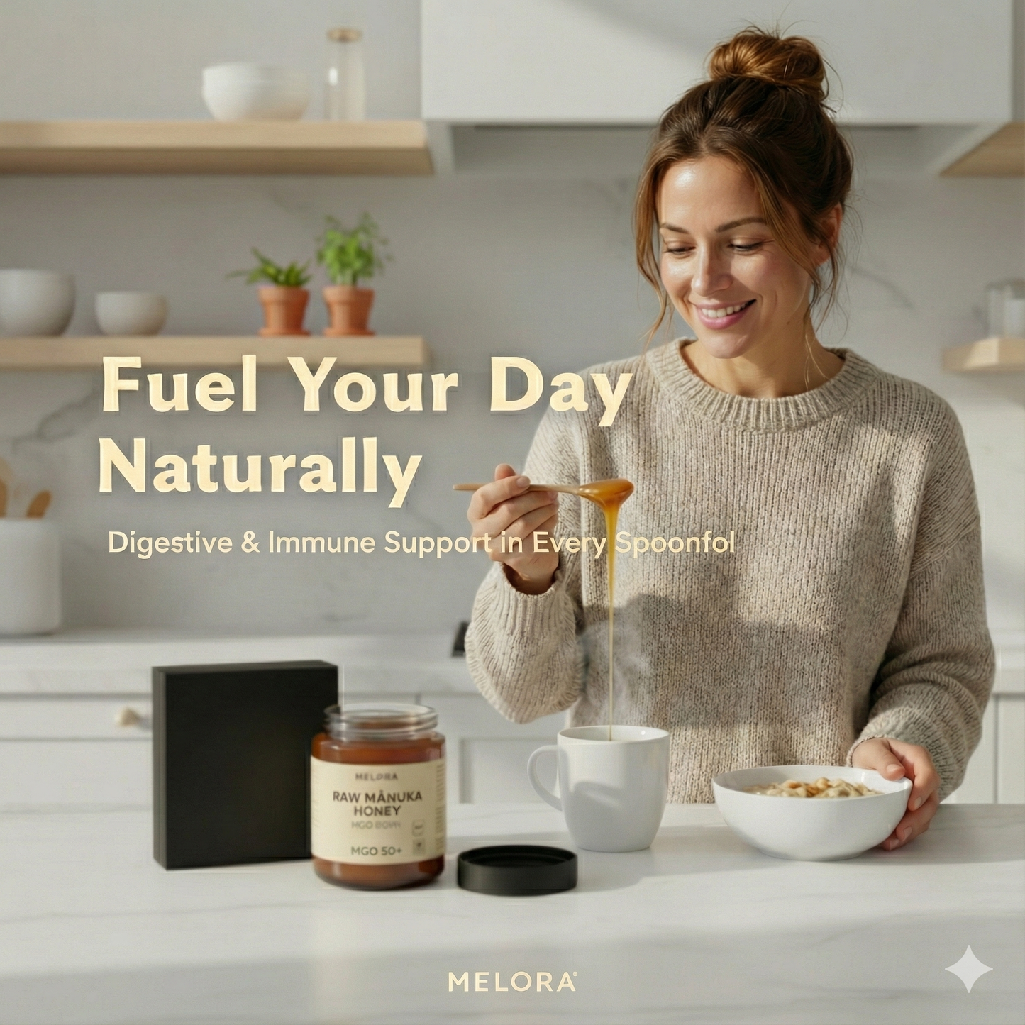 Melora Black Friday Raw Mānuka Honey: MGO 50+