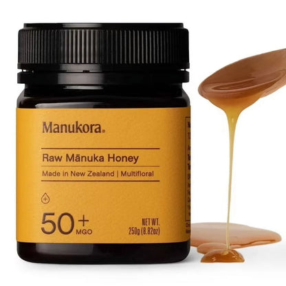 Raw Manuka Honey MGO 50+ 8.8Oz, Non-Gmo, UMF and MGO Certified, Allergen-Free